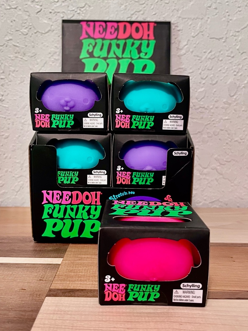 Schylling NeeDoh Funky Pup | Pink